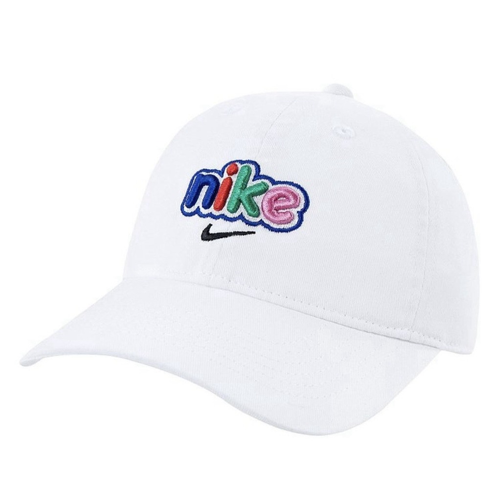 NWT Toddler 2T-4T CLUB CAP HAT White/Logo embroidery/Adjustable Strap Back